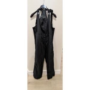 Ossi Skiwear Men's Large Black Winter Outdoor Snow Ski Suit Overalls‎ Bib
